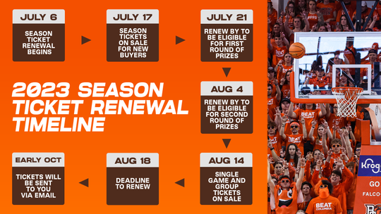 2023 WBB Season Ticket Information - Bowling Green State University  Athletics