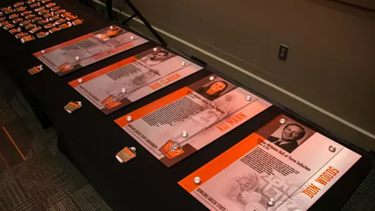 Hall of Fame plaques & pins - Class of 2024 - Oct. 18, 2024