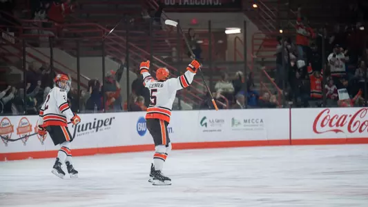 Gustav Stjernburg and Ben Wozney Celebration vs. Northern Michigan 12/14/24