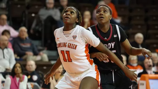 BOWLING GREEN, OH - FEBRUARY 10:  during the third quarter of a game on February 10, 2024 at the Stroh Center in Bowling Green, Ohio. Bowling Green defeated Akron 0-0.  (Photo by:  Scott W. Grau/BGSU Athletics)
