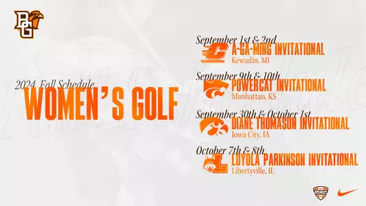2024-25 Fall Women's Golf Schedule