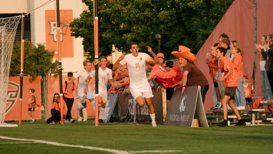 Trace Terry Goal Celebration v Michigan State | Sept. 5, 2025