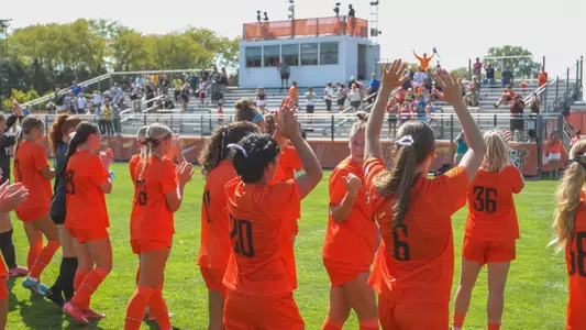 The Falcons celebrate a win at Cochrane Stadium