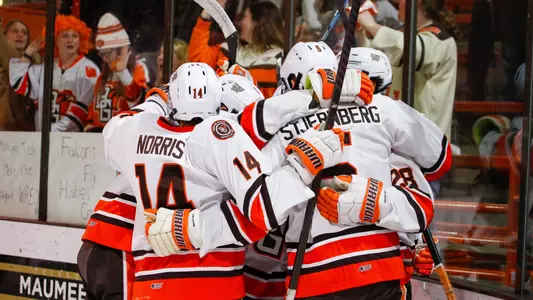 Goal Celebration against Michigan Tech