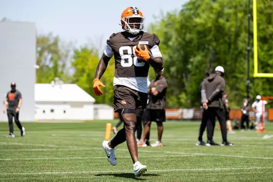 Harold Fannin Jr. Browns Rookie Mini Camp