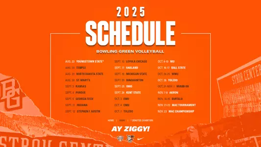 2025 Volleyball Schedule