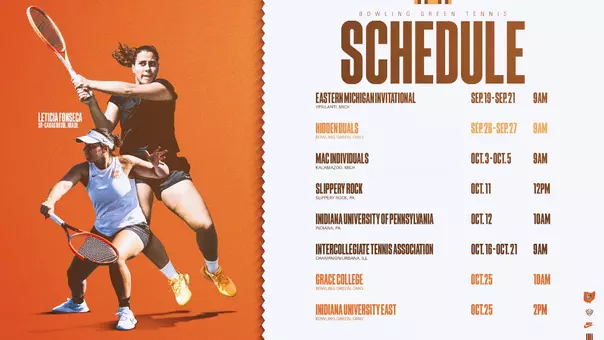 Tennis Fall Schedule