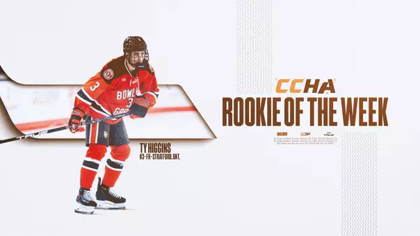 Ty Higgins Rookie of the Week - CCHA