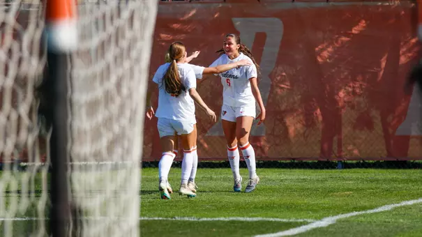 Mia Ugarte (5) celebrates her goal v Buffalo | Oct. 24, 2026