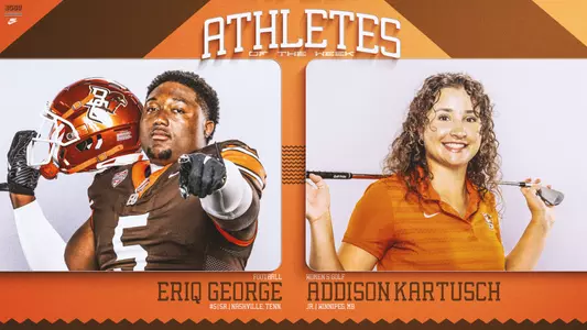 George, Kartusch, Athletes of the Week -- Oct. 5
