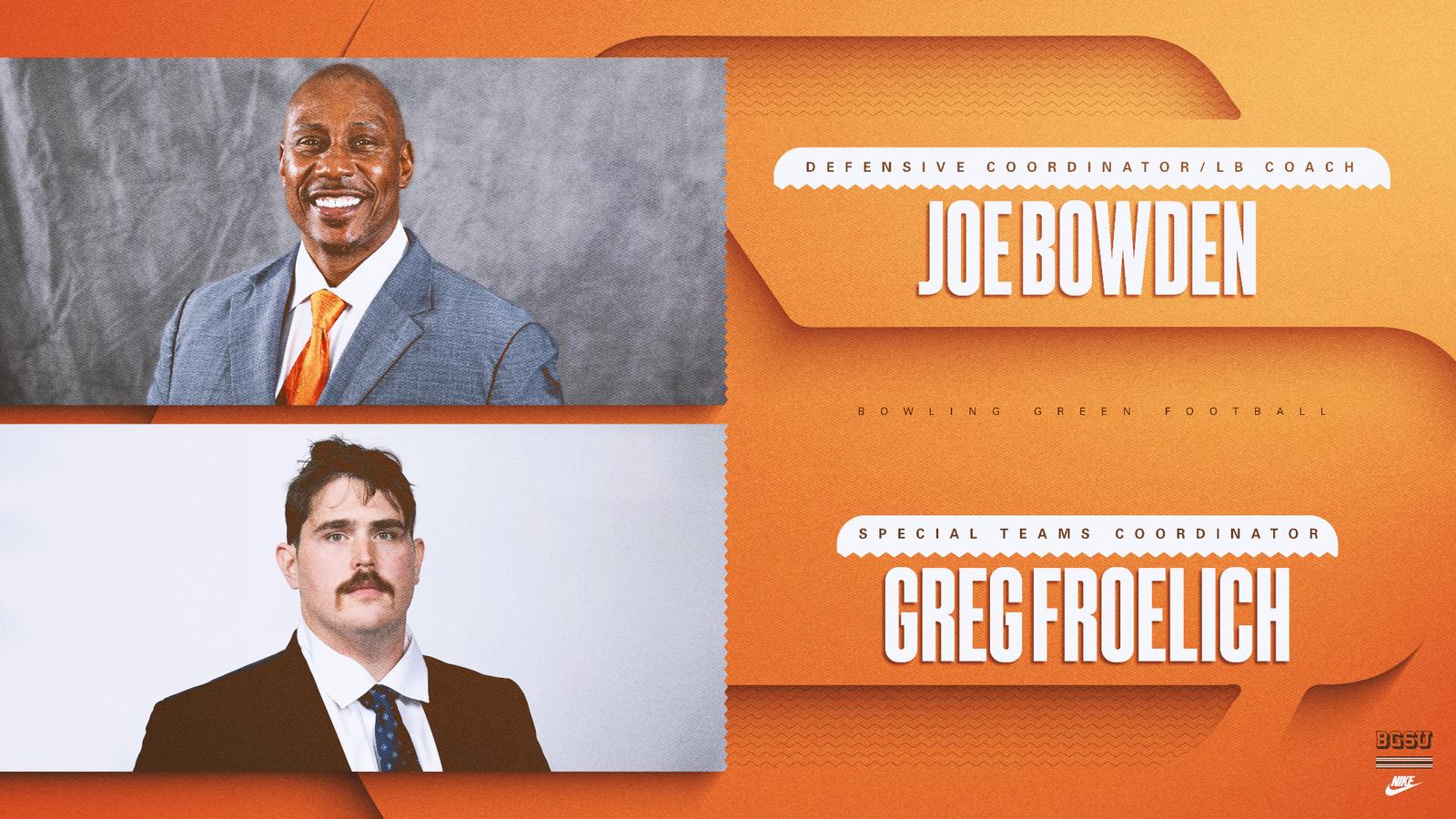 Eddie George Details Staff Changes Headlined by Hiring of Special Teams Coordinator Greg Froelich and Elevation of Joe Bowden to Defensive Coordinator Eddie George Details Staff Changes Headlined by Hiring of Special Teams Coordinator Greg Froelich and Elevation of Joe Bowden to Defensive Coordinator