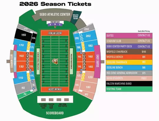 2026 Football Seating Map