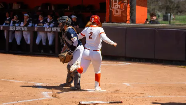 Hannah Hunt scores against Toledo | April 8, 2026, Game 1
