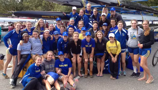 Delaware Rowing Registers Three Top-10 Finishes at Navy Day Regatta