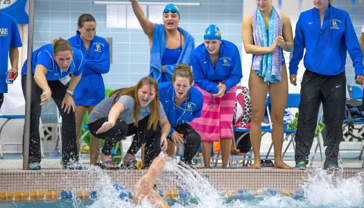 Delaware Women?s Swimming Tops George Mason, 161-139; Blue Hen Men Edged 163.5-136.5