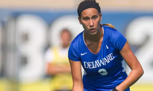 Delaware Field Hockey Scores Three Times in First Half, Holds on for 3-2 Win over Columbia to Claim Win No. 10