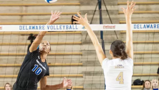 James Madison Volleyball Pulls Away in Final Two Sets To Notch 3-1 CAA Win Over University of Delaware
