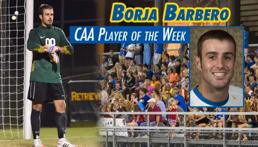 Blue Hen Goalkeeper Borja Barbero Earns CAA Player of the Week Accolades