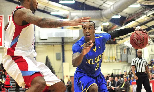 Hot-Shooting Blue Hens Outlast Delaware State 80-70 to Win Intrastate Battle