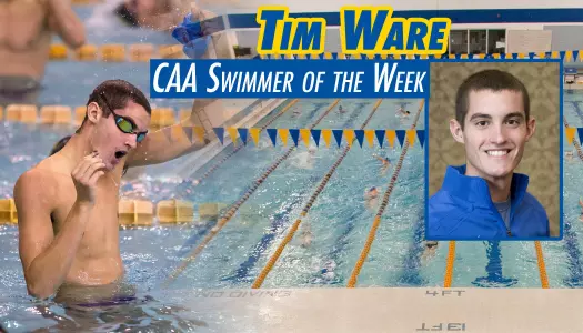 Tim Ware Takes Home CAA Swimmer of the Week Honors