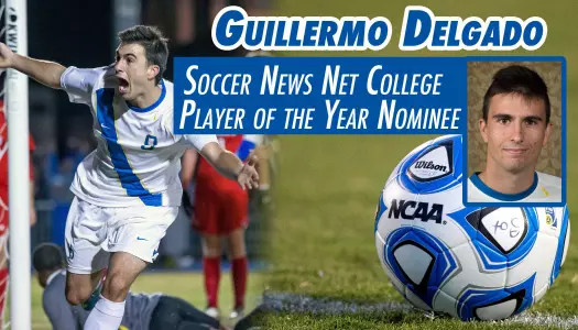 Freshman Guillermo Delgado Named Nominee for Soccer News Net College Player of the Year
