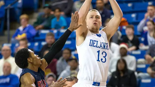 Anderson?s Three-Point Barrage Helps University of Delaware Men?s Basketball Hold Off Charleston Southern, 85-80