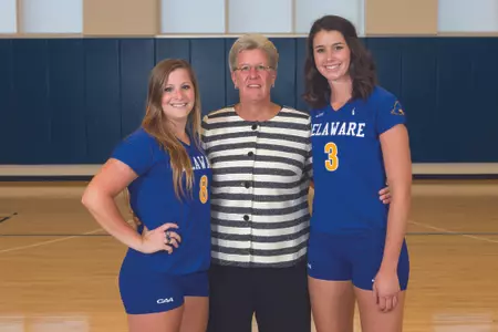 Kori Reigel, Jill Meyers Named 2013 University of Delaware Volleyball Team Captains