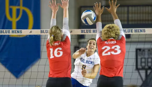 Blue Hens Open Home Season in Dramatic Style With 3-2 Comeback Win Over Rutgers in Delaware Volleyball Invitational