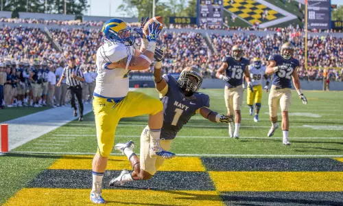 Blue Hens Drop First Game of Season with 51-7 Setback at FBS Opponent Navy