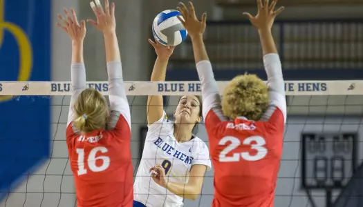 University of Delaware Volleyball Holds On For Dramatic 3-2 Victory Over UMBC at Radisson Cross Keys Greyhound Challenge