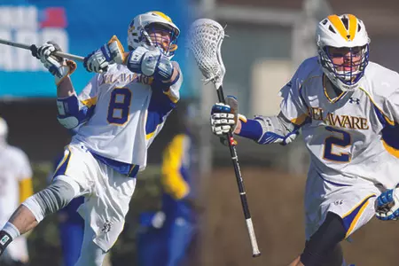 Delaware Lacrosse Standouts Eric Smith and Nick Diachenko to Play in USILA North-South All-Star Game Friday