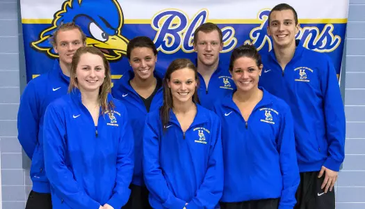 Delaware Swimming and Diving Win Big Over Northeastern and Drexel on Senior Day