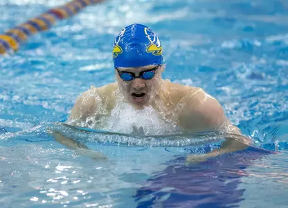 Delaware Swimmers Record Five Top Three Finishes on Third Day of CAA Championships