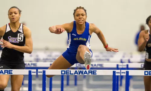 Delaware Indoor Track Places Eighth at Maryland; James Captures 60m Hurdles