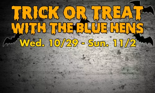 Trick or Treat With Delaware Athletics for Blue Hens Surprises