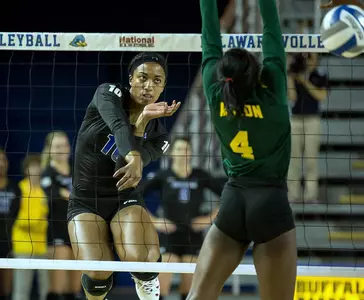 Bryant?s Career Night Puts University of Delaware Volleyball Back in Win Column With 3-1 Victory at Northeastern