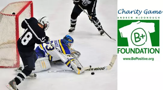 D2 Men's Ice Hockey Team Supports B+ Foundation through Annual Fundraiser Game