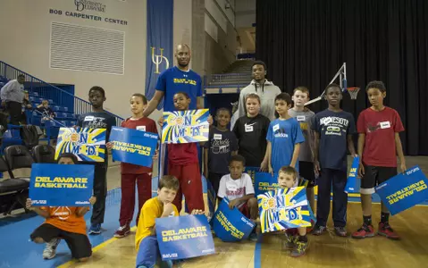 Blue Hen Basketball Teams Give Back To Community By Hosting Free Youth Skills Session