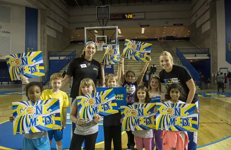 Blue Hen Basketball Teams Give Back To Community By Hosting Free Youth Skills Session