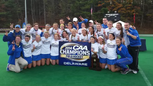 BACK-TO-BACK CHAMPIONS! Delaware Field Hockey Clinches Second Straight CAA Title