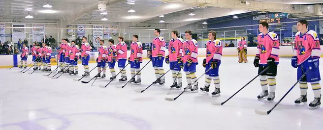 The UD D1 Ice Hockey Team Partnered with the Susan G. Komen Foundation for Their Breast Cancer Awareness Game on Saturday, Dec 6