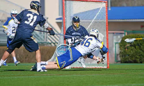 Finigan, Aunon Star in First Career Starts, Lead Delaware to 15-5 Men?s Lacrosse Victory Over Mt. St. Mary?s