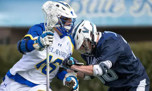 University of Delaware Attackman Logan Aunon Named Colonial Athletic Association Rookie of the Week