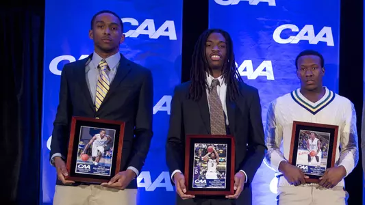 Blue Hen Seniors Devon Saddler, Davon Usher Named To CAA Men?s Basketball First Team; Mont? Ross Selected CAA Coach of the Year