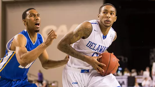 Usher, Threatt Lead Blue Hens To 87-76 Comeback Win Over Hofstra in CAA Tournament Quarterfinals