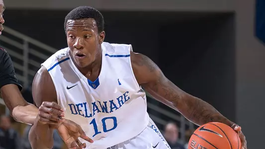 Blue Hen Senior Devon Saddler Earns Outstanding Achievement Award at University of Delaware Men?s Basketball Dinner