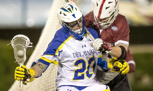 University of Delaware Offense Comes to Life as Hens Down UMass 15-7 to Earn Spot in CAA Men?s Lacrosse Tournament