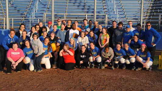 Blue Hens Host Special Olympics Athletes For Softball Clinic on Tuesday