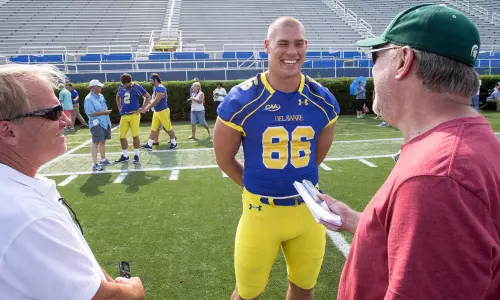 University of Delaware Football Takes Part in Annual Media/Photo Day