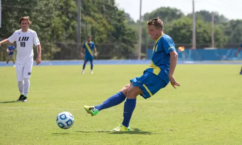 Two Penalty Kick Goals by Martinez Lift University of Delaware Men?s Soccer Past LIU-Brooklyn 2-0